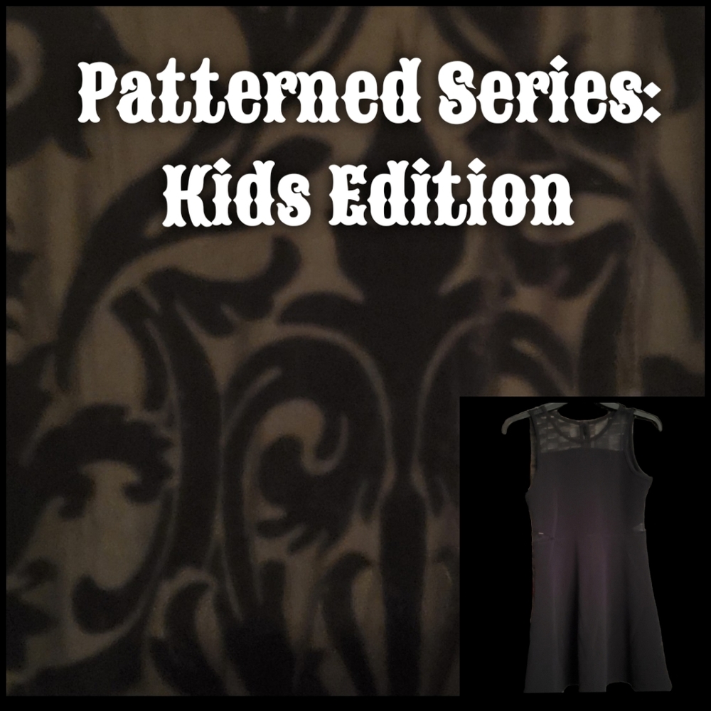Patterned Series: Girls Mesh Panel Dress